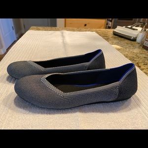 Rothy’s – Cloud Grey Birdseye – The Flat – Size 10.5 – $90.00